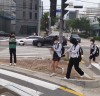 서산시여성지원민방위대, 석림중에서 교통안전지킴이 활동 펼쳐